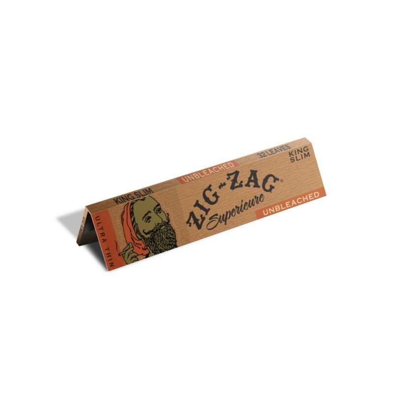 ZIG ZAG UNBLEACHED ROLLING PAPERS - KING SLIM