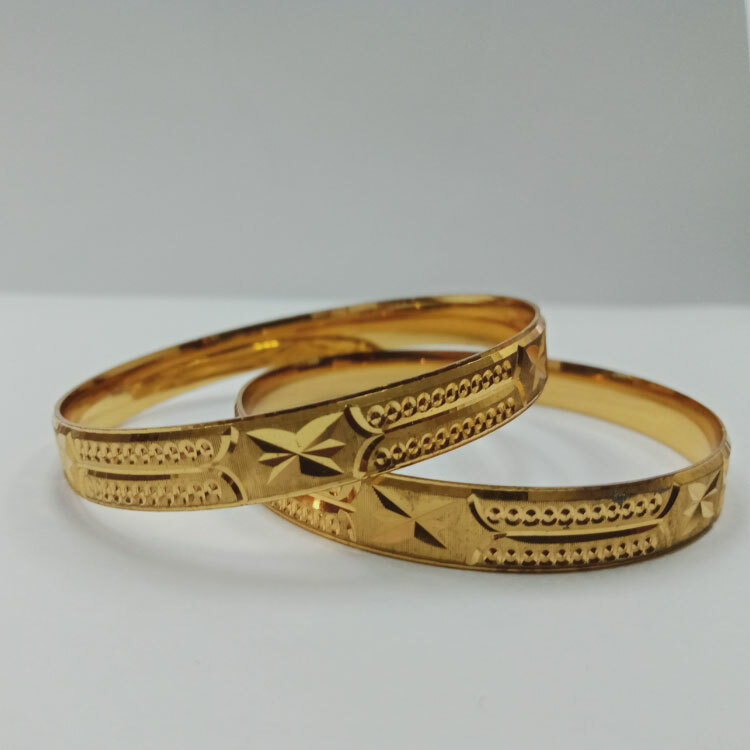 Fancy Modern Bangles 2 Piece Set MB1212