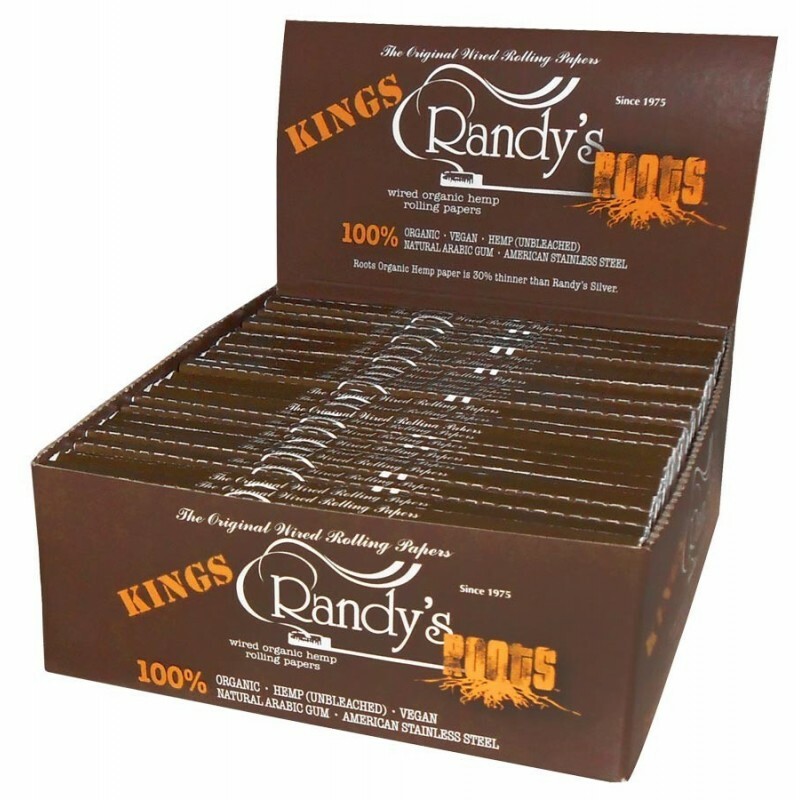 RANDY'S ROOTS WIRED ORGANIC HEMP ROLLING PAPERS KINGSIZE