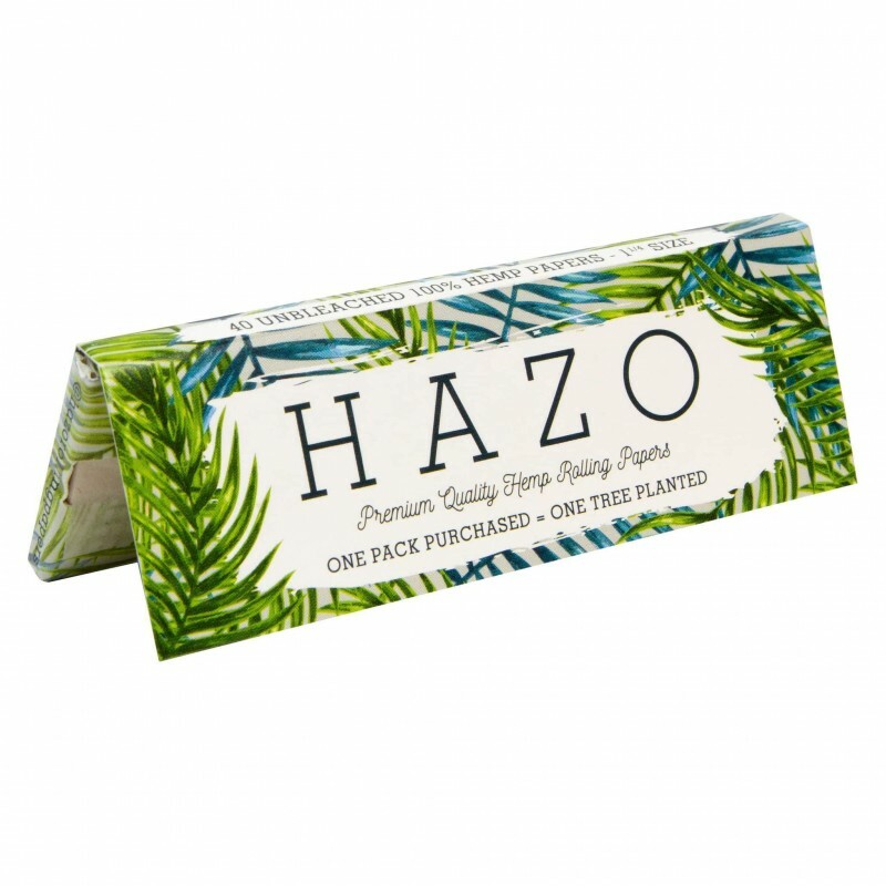 HAZO UNBLEACHED HEMP ROLLING PAPERS - 1 ¼