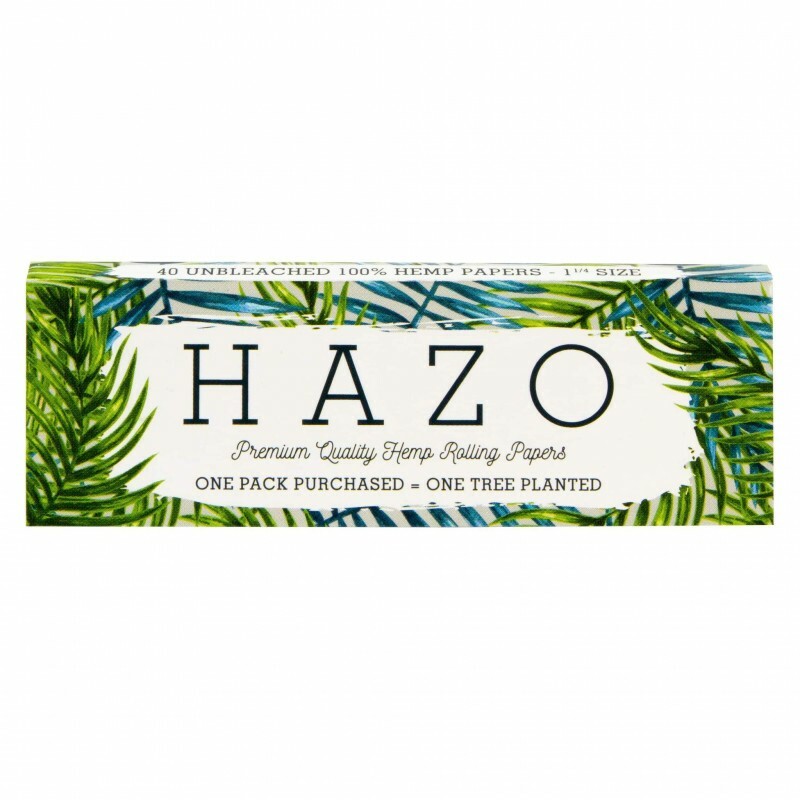 HAZO UNBLEACHED HEMP ROLLING PAPERS - 1 ¼