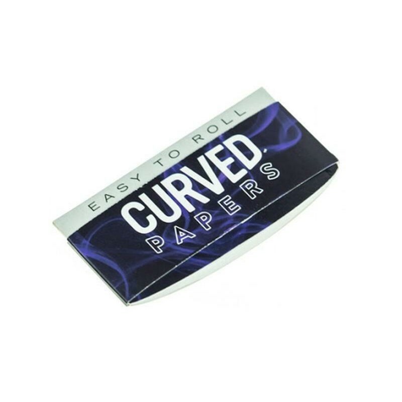 CURVED 1 1/4 SIZE ROLLING PAPER W/CURVED ROLLING EDGE