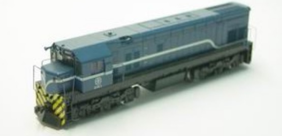 鐵支路 NR1007 N規 R100無動力機車 (藍) 有頭尾燈