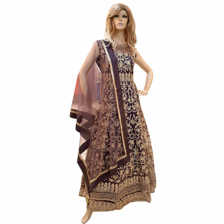 Women Hard Crafted Embroidered Ready Made Lehengga TSD045