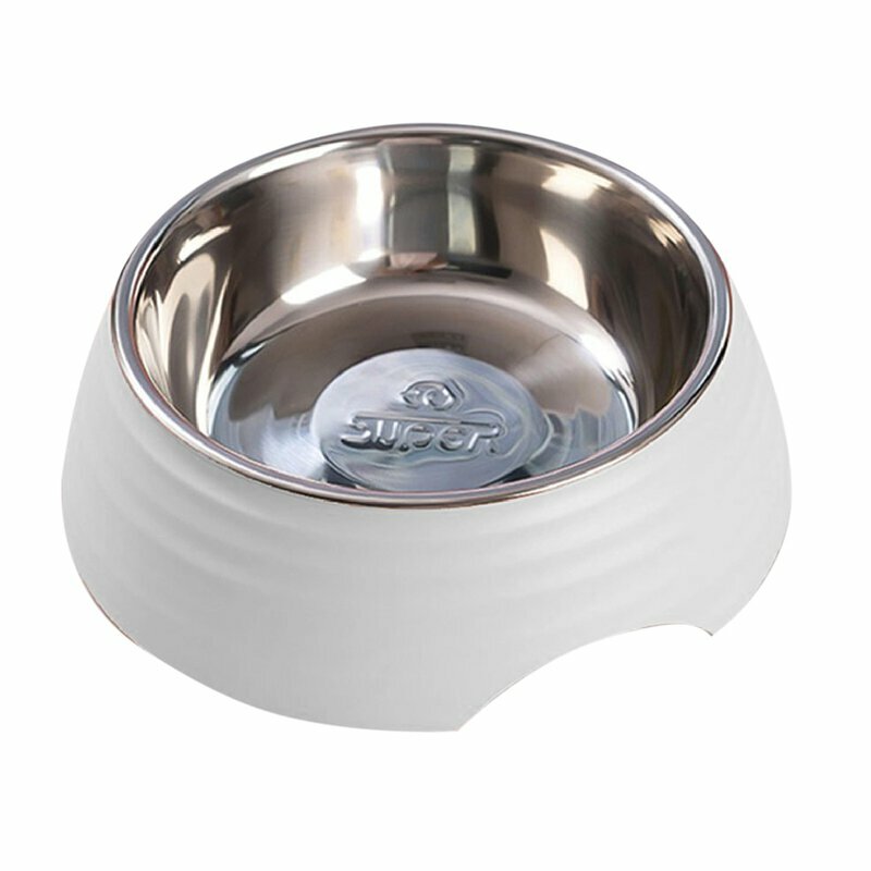 SUPER休普-寵物碗‧圓形波紋(S/M)