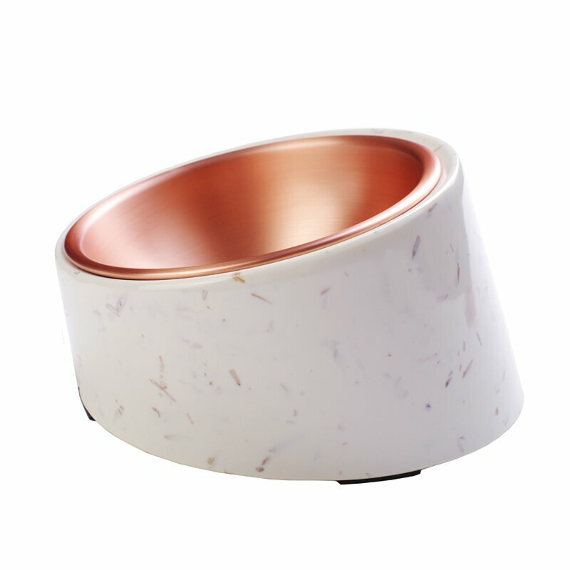 SUPER休普-寵物碗‧斜形麥桿碗(M/L)