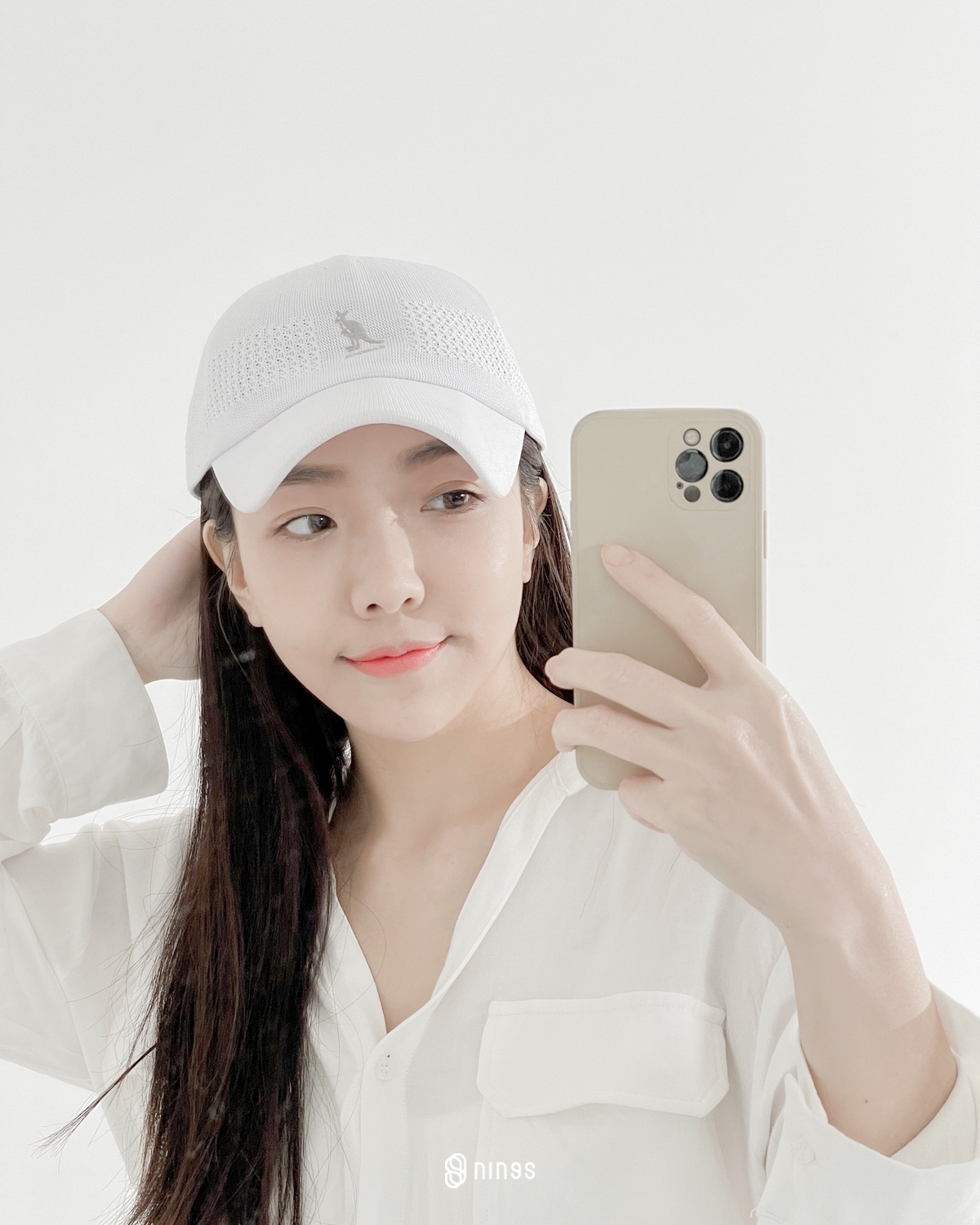 【現貨】KANGOL VENTAIR SPACE CAP BLACK 老帽 白色 1456BC-WH103