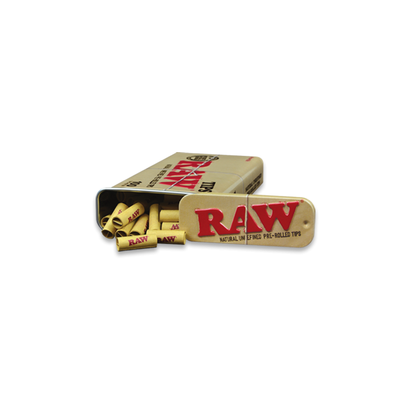 RAW PRE-ROLLED TIPS TIN