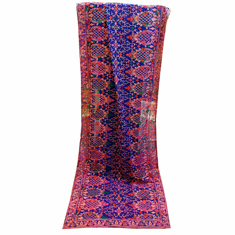 Women Multicolour Full Embroidered Dupatta01