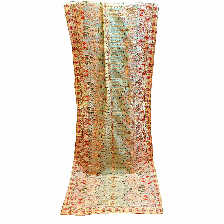 Women Multicolour Full Embroidered Dupatta02