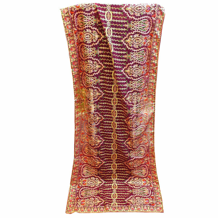 Women Multicolour Full Embroidered Dupatta02