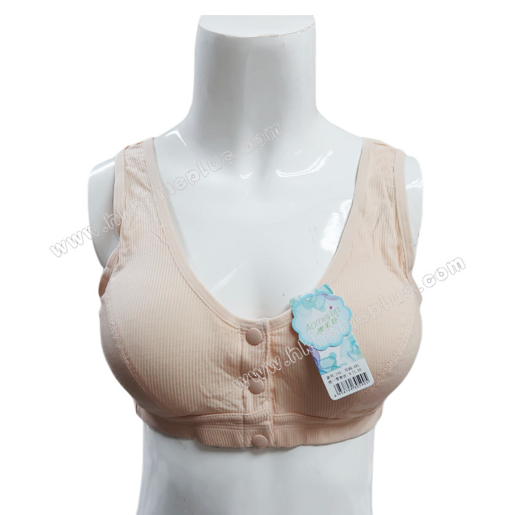 2件裝 奧美芬: 女裝直條哺乳用開前扣帶胸墊胸衣 (3XL 及 4XL 碼)