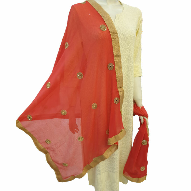 Women Multicolour Chiffon Dupatta04