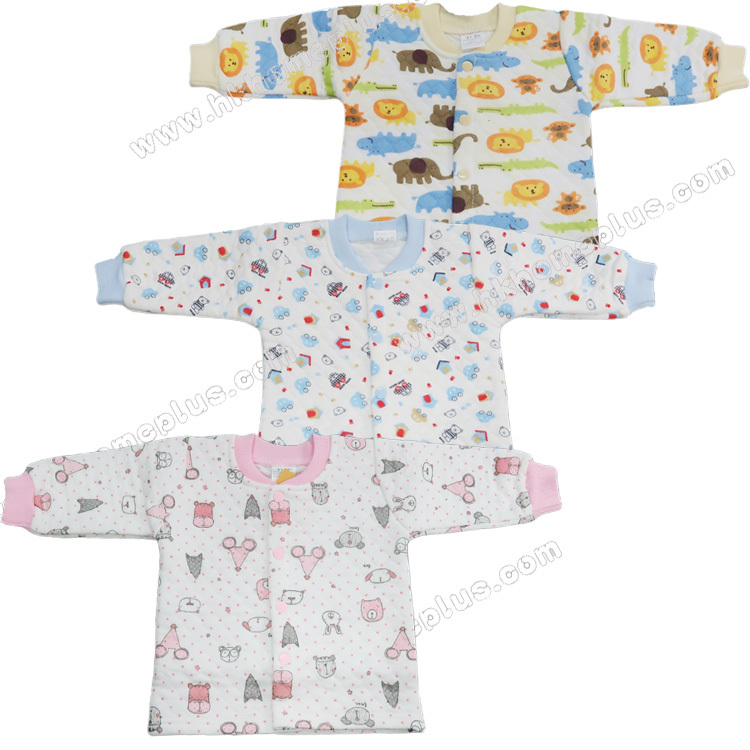 Koma Land: 嬰兒印花夾絲長袖對胸外套 BE3071 (6m-18m碼)