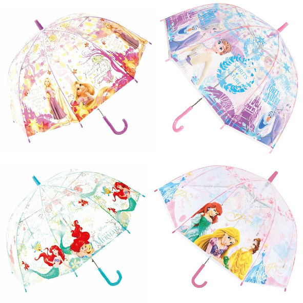 【現貨】日本迪士尼 史努比 小美人魚 長髮公主 透明棚式雨傘