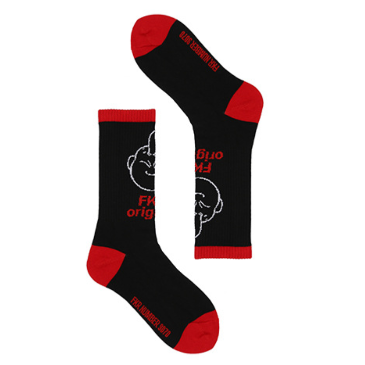 【SCFK008】胖普烏頭像前方設計長襪