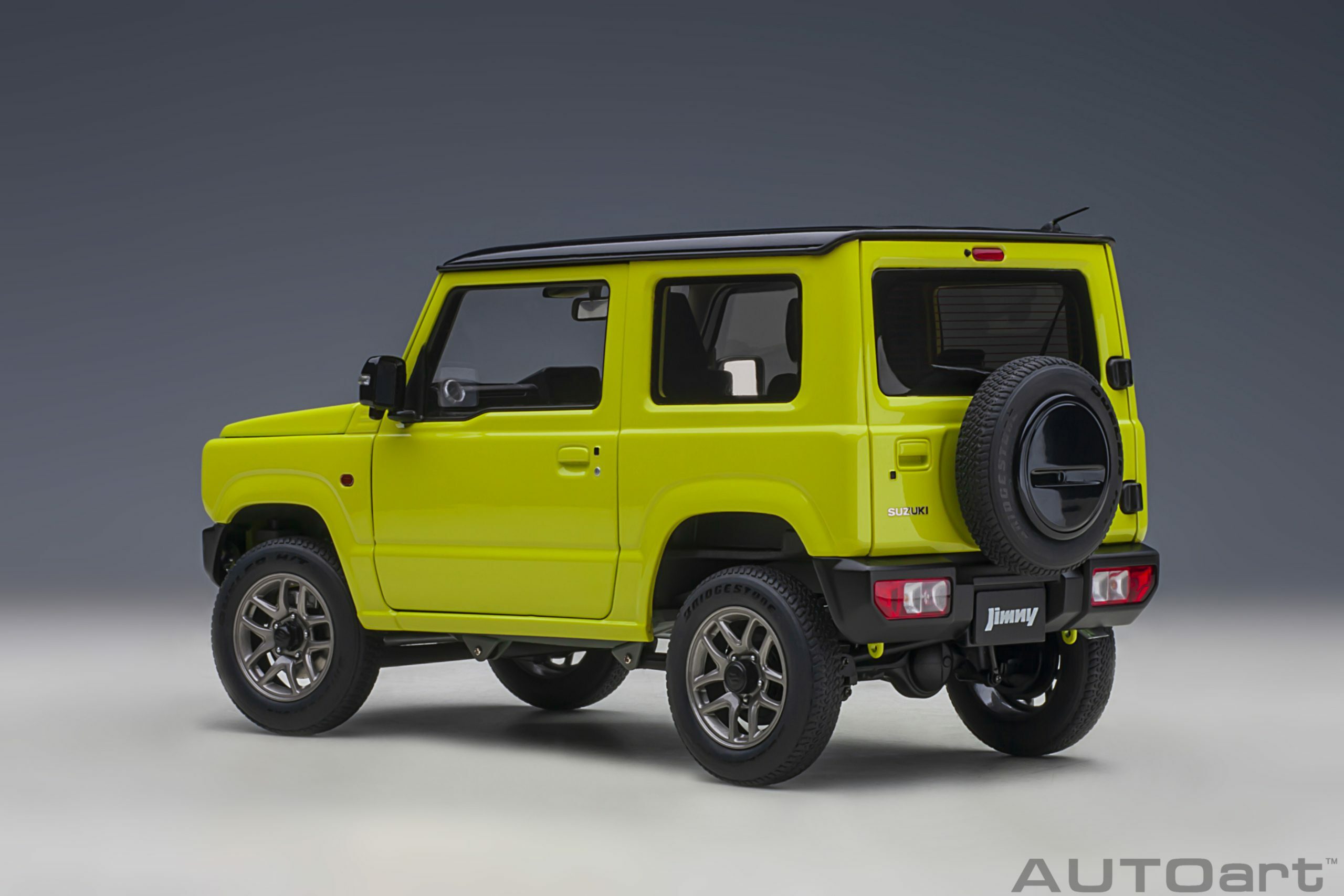 預訂(訂金$300) (預訂價$1520): 1/18 AUTOART Suzuki Jimny (JB64) (Kinetic Yellow with Black roof) (78501)