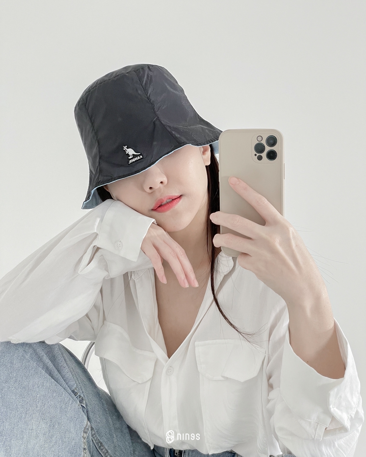 【零碼】KANGOL SEE ALL REV RAIN BUCKET 黑色 漁夫帽 K5300-BB435