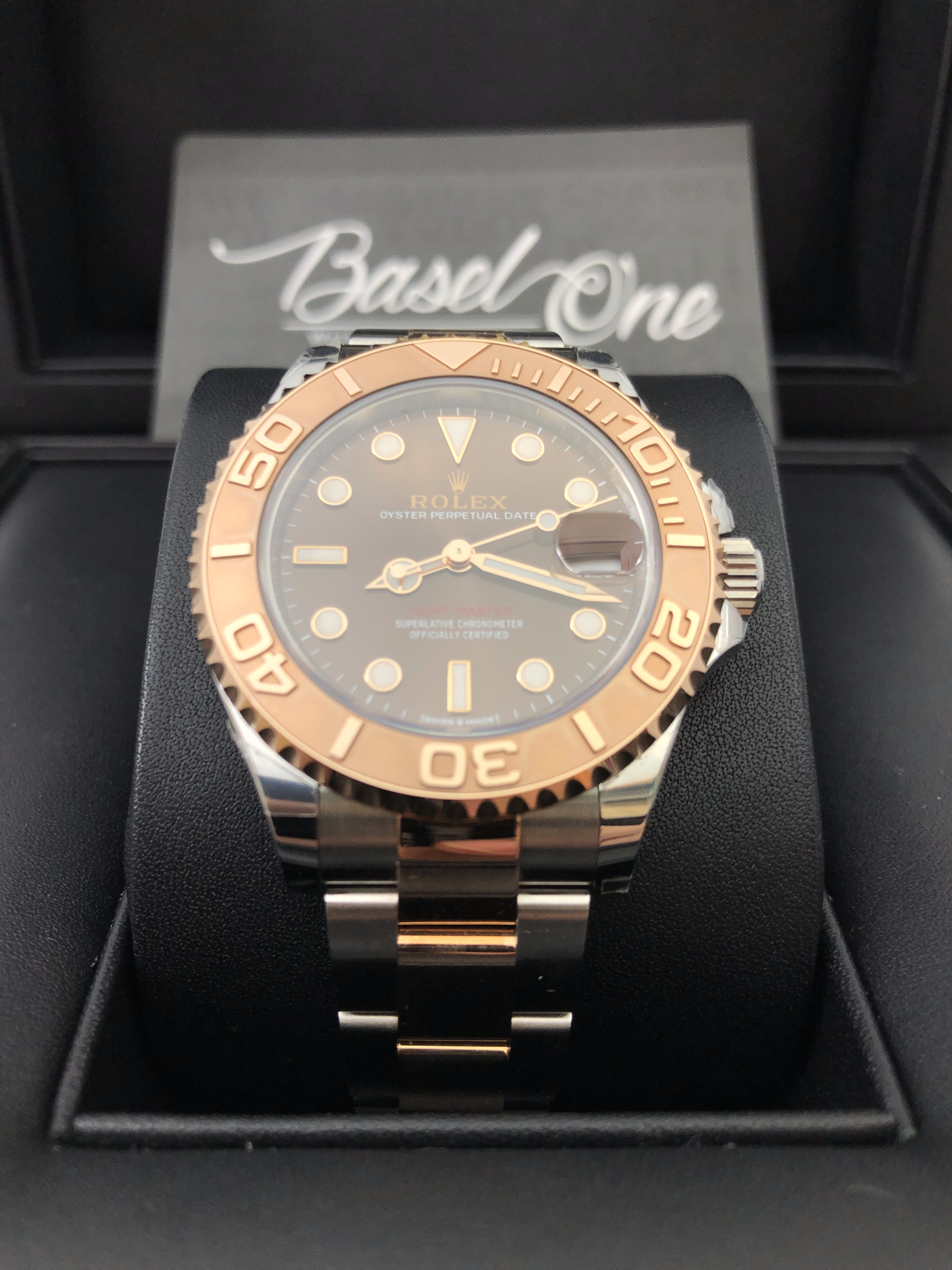 BRAND NEW ROLEX 268621 YACHT-MASTER STEEL AND ROSE GOLD CHOCO BROWN DIAL 37MM