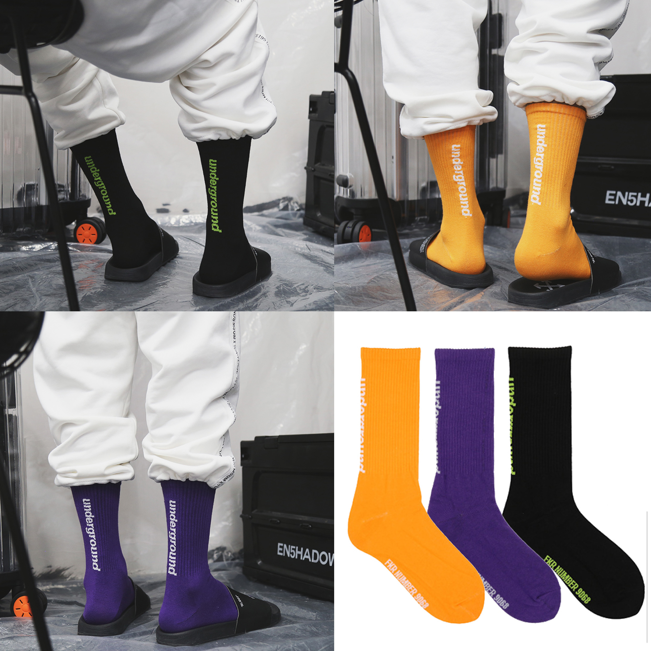 【SCFK016】來自地下Underground極簡後跟設計長襪