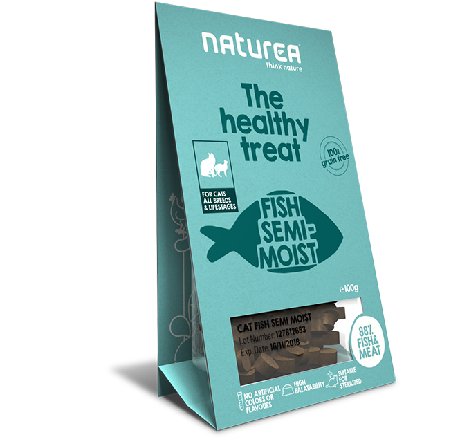 Naturea Healthy Treat Fish For Cats all Breeds & Lifestages 100g