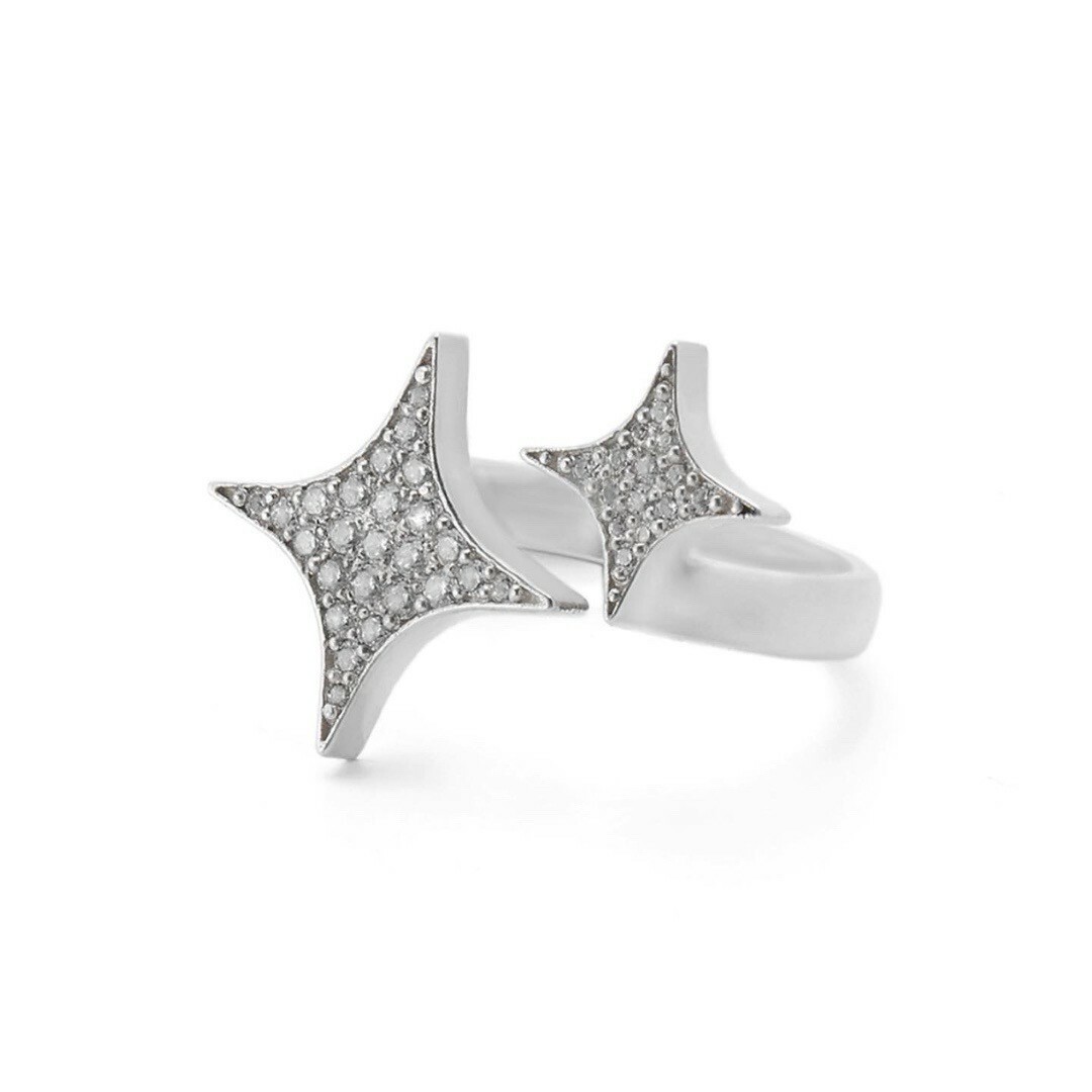 Fe3c 限定鑽款 閃亮 星星戒指 Bling Bling Ring (925 Silver)
