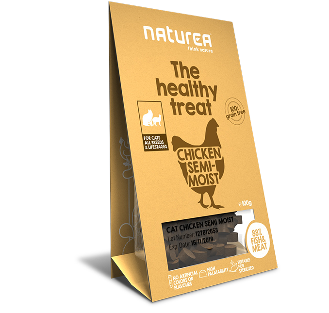 Naturea Healthy Treat Chicken For Cats all Breeds & Lifestages 100g EXP: 07/2026