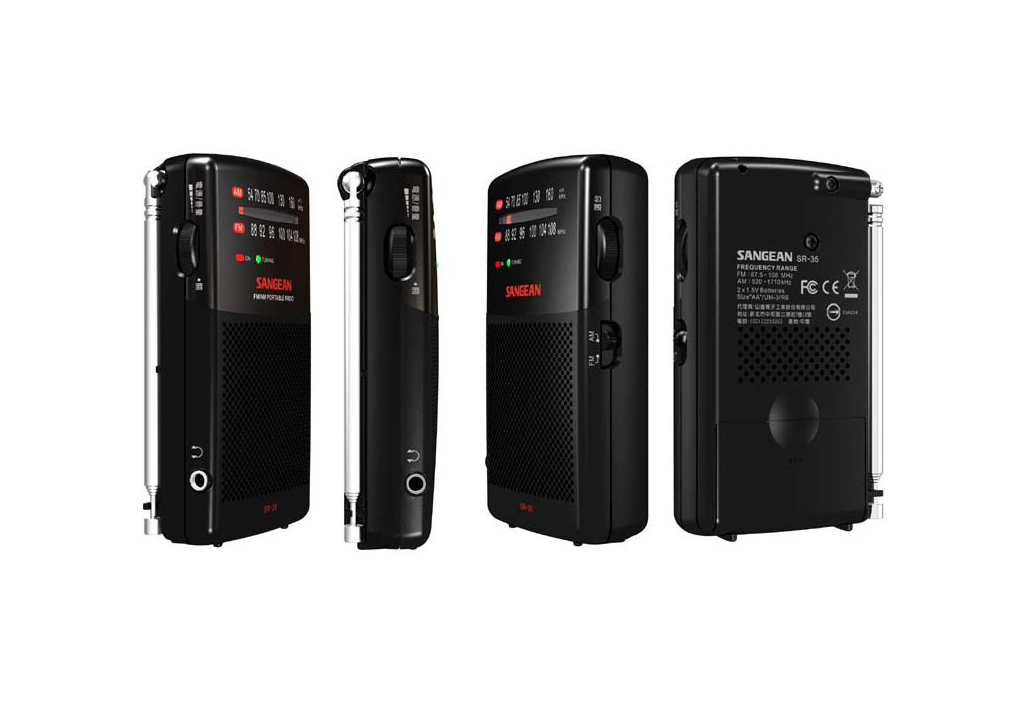 SANGEAN 山進SR35雙波段AM/FM 掌上型收音機
