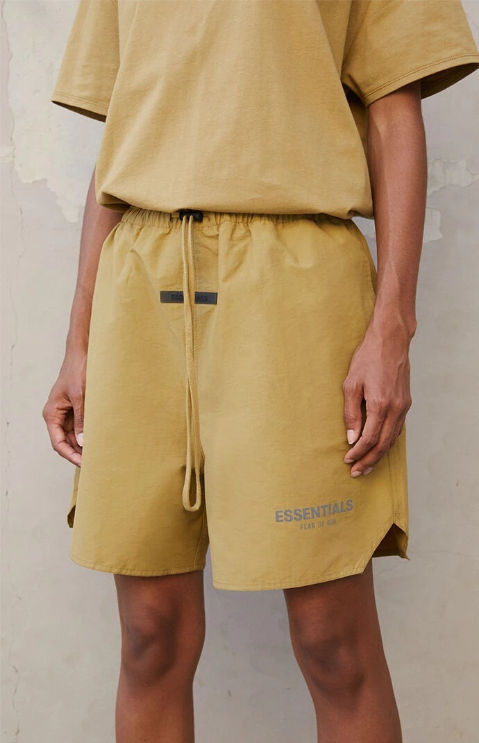 [現貨] Fear Of God Essentials FW21 Volley Nylon Shorts "Amber"