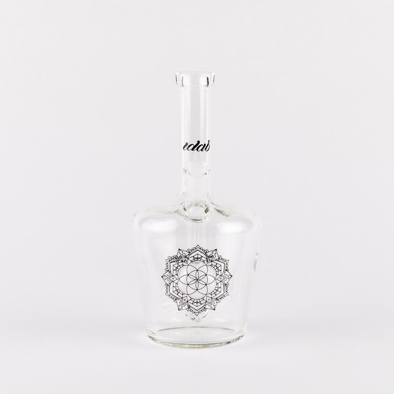 iDAB HENNY BOTTLE OIL RIG - MEDIUM (CLEAR) 10mm