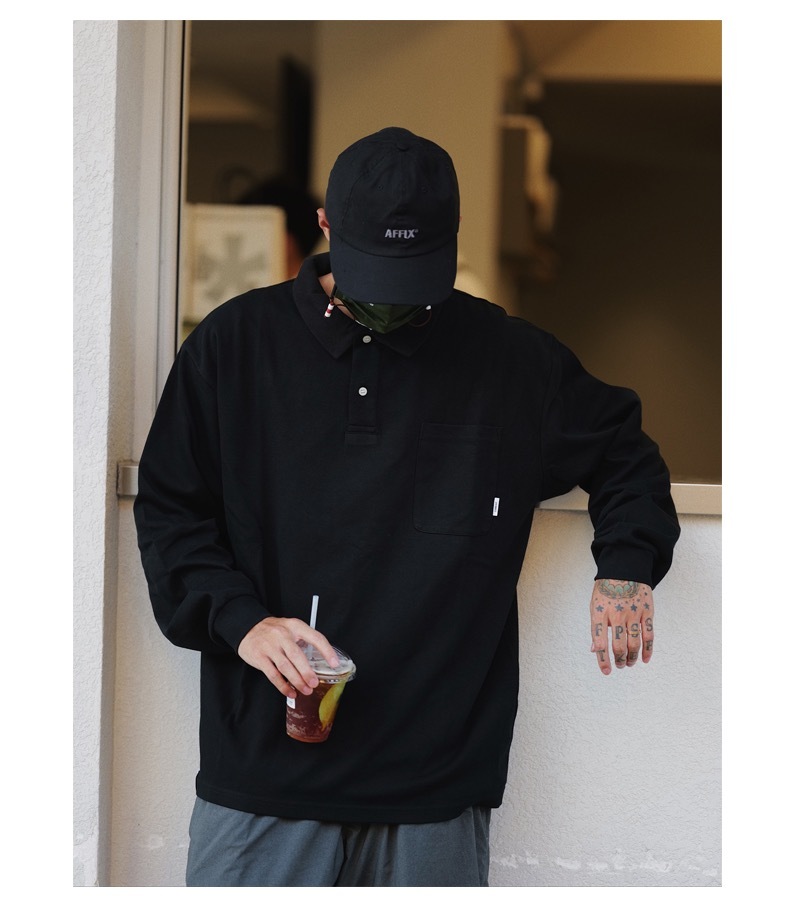 ublt05 | UNBENT 四色City Boy寬鬆pocket長袖polo