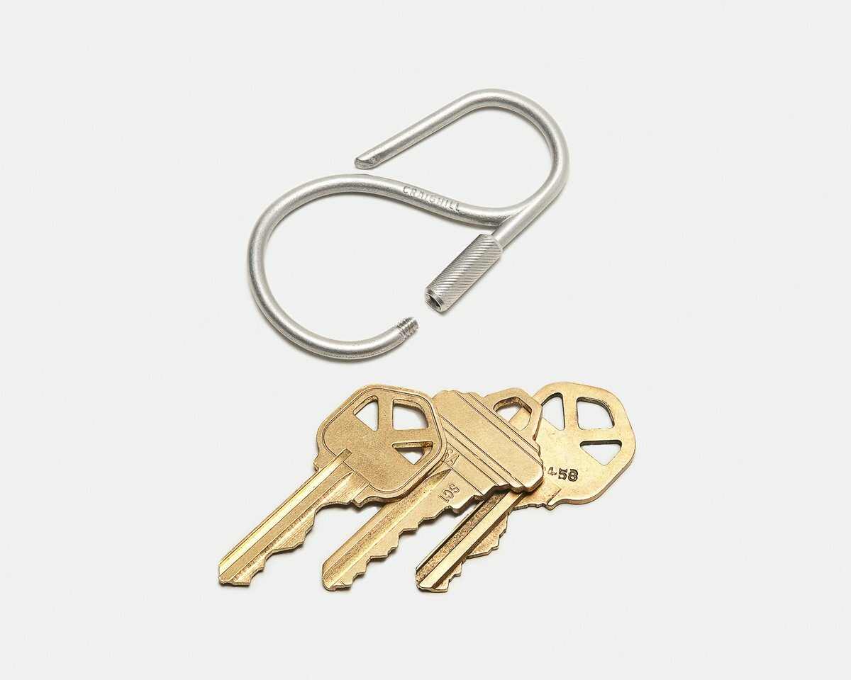 Craighill - Offset Stainless Steel Keyring - 掛鉤鑰匙圈 不鏽鋼