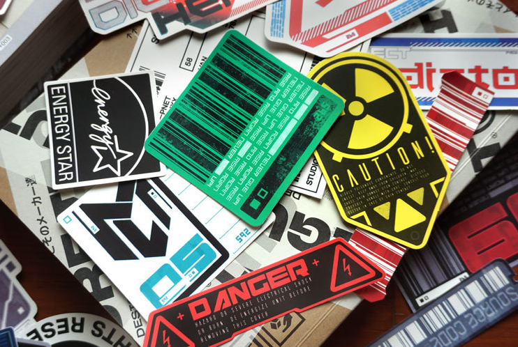 【STKN011】賽博龐克科幻風設計系列貼紙53張