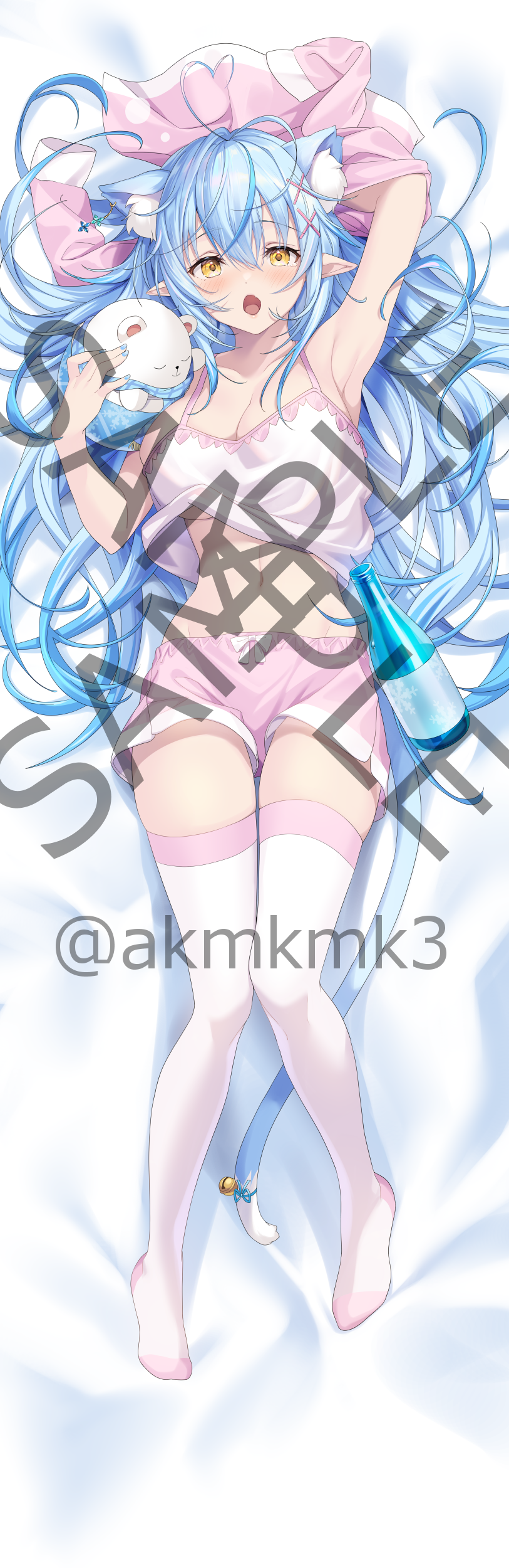 「同人代購」Hololive 5期生 雪花菈米 攬枕套 ねこ耳ラミィさん抱き枕カバー