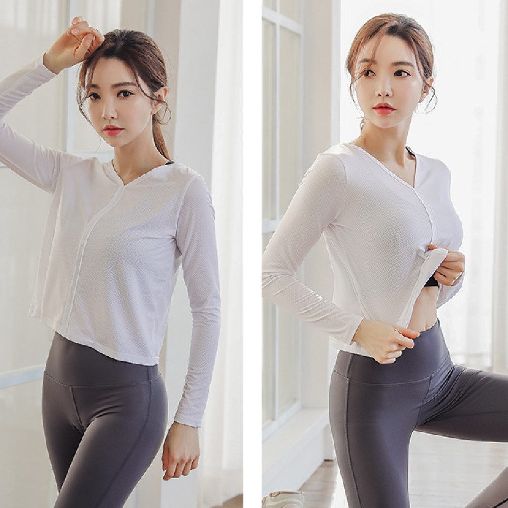 韓國🇰🇷休閒健身瑜伽運動套裝 罩衫＋運動褲 兩件套