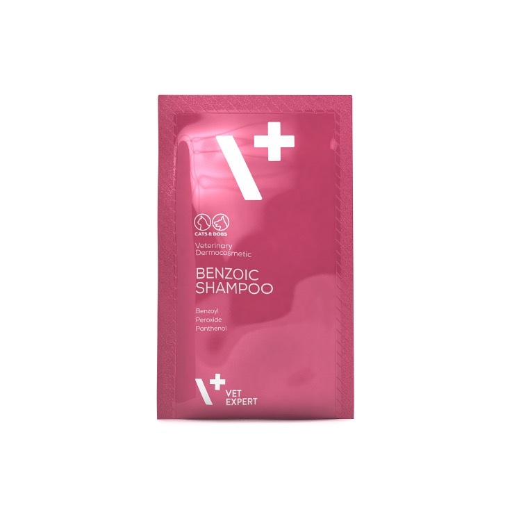 VetExpert Benzoic Shampoo Sachet 15 ml x 20 pcs (7 sets, total 140pcs)