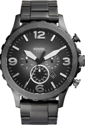 萬年鐘錶 - Fossil  大錶徑三眼計時男錶  JR1437 錶徑50MM