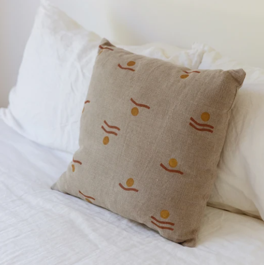 LITTLE BEACON  麻質抱枕套 Linen cushion //  Natural swell