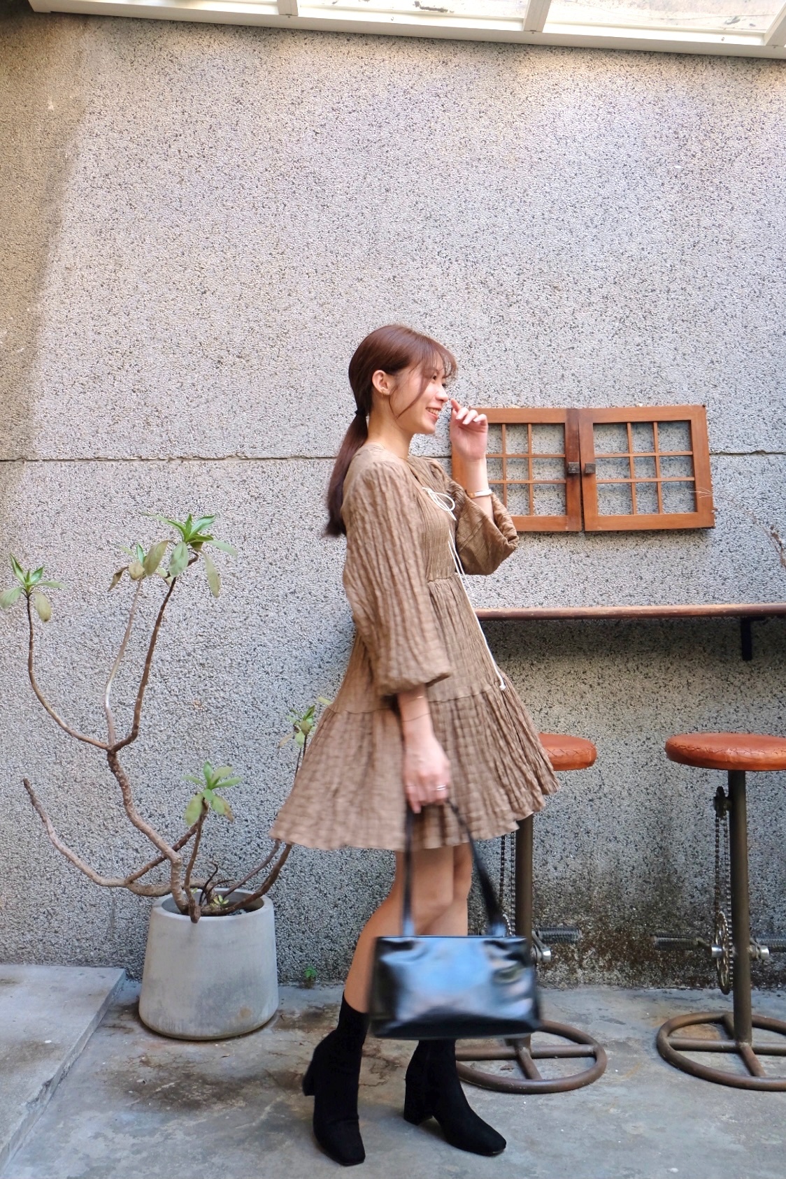 春日小慵懶波西米亞綁繩短洋