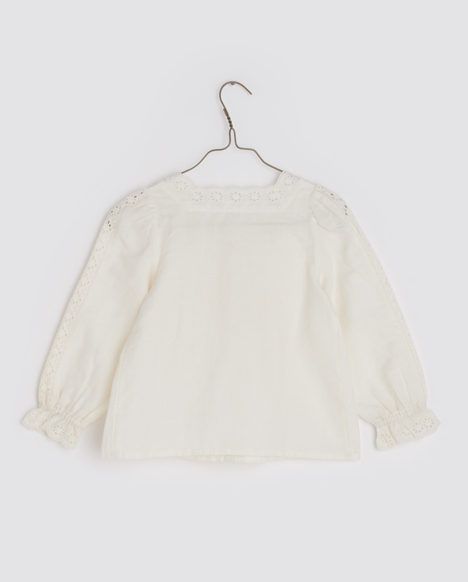 LITTLE COTTON CLOTHES - Claudette Blouse（Off White）