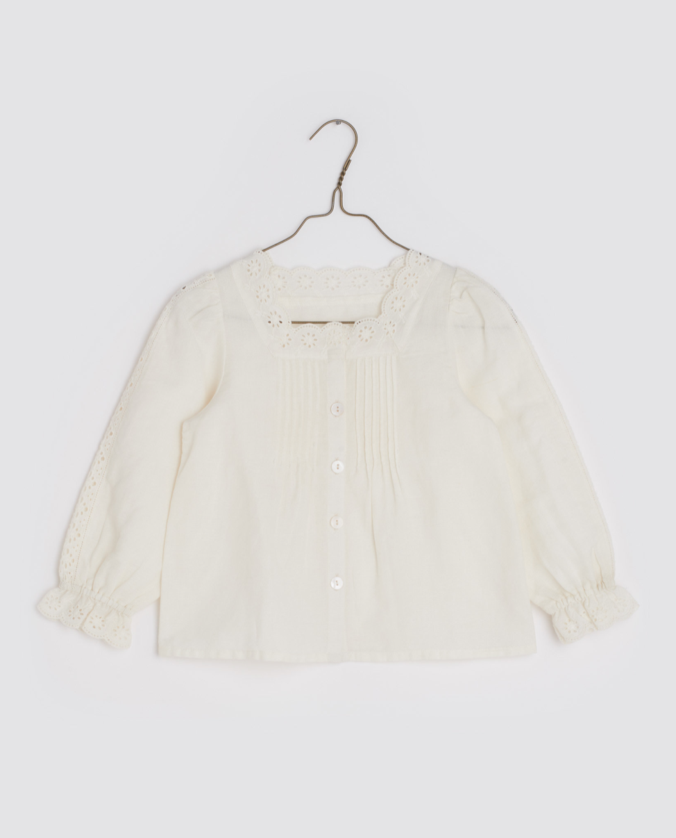 LITTLE COTTON CLOTHES - Claudette Blouse（Off White）