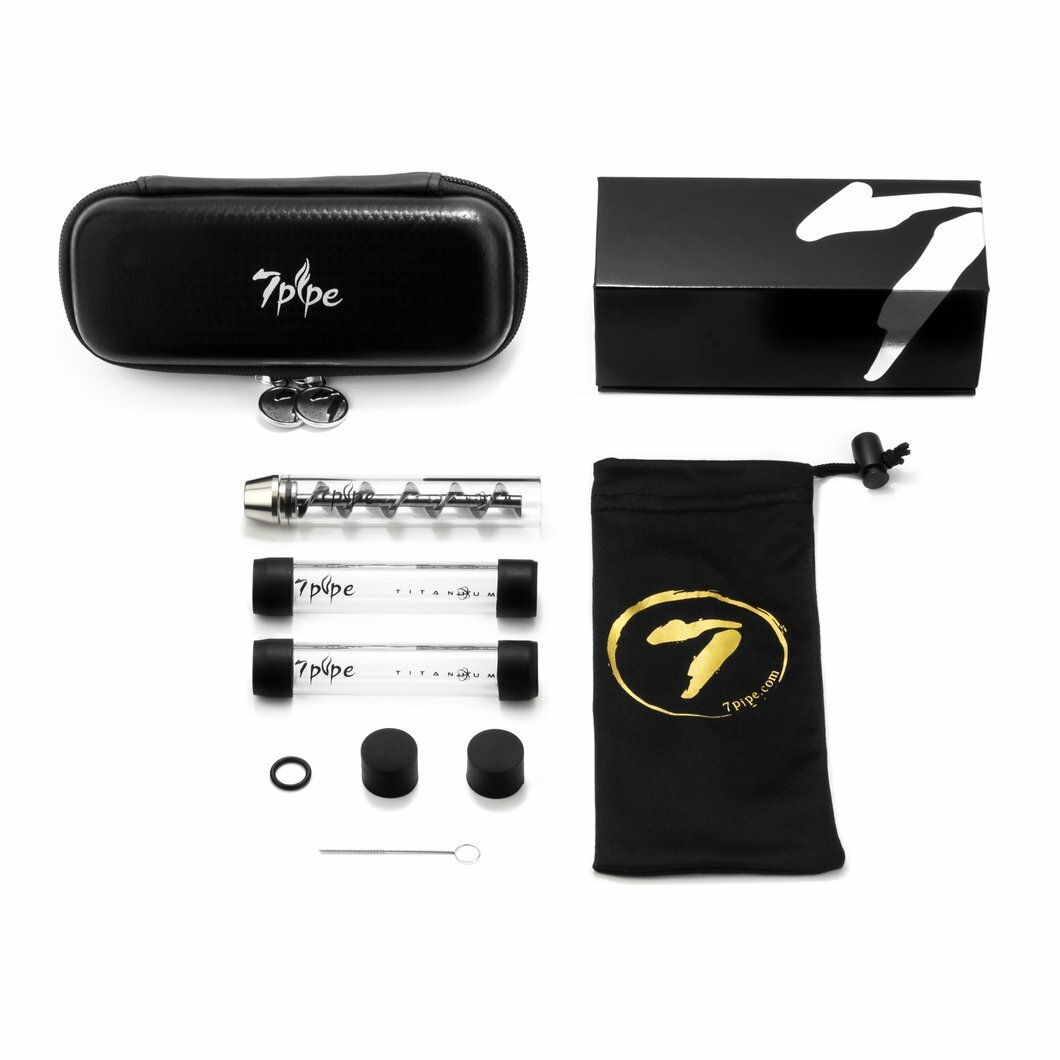 7PIPE TWISTY GLASS 7PIPE TITANIIUM COMBO