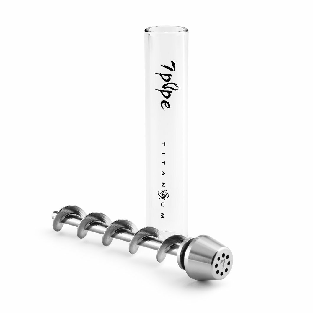 7PIPE TWISTY GLASS 7PIPE TITANIIUM COMBO