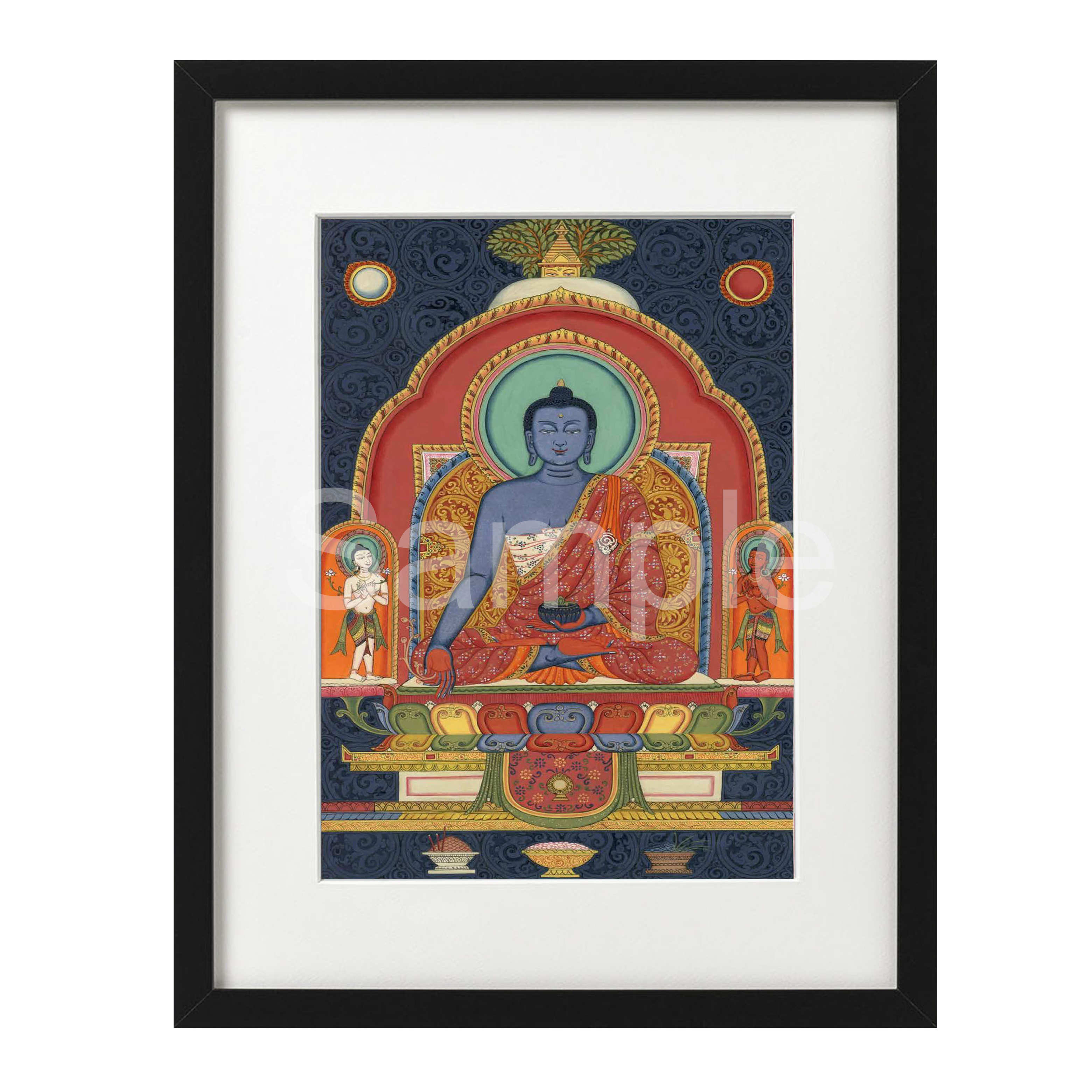 [預購]【限量】Sudarshan Suwal 唐卡印刷作品 - 《觀。修》系列