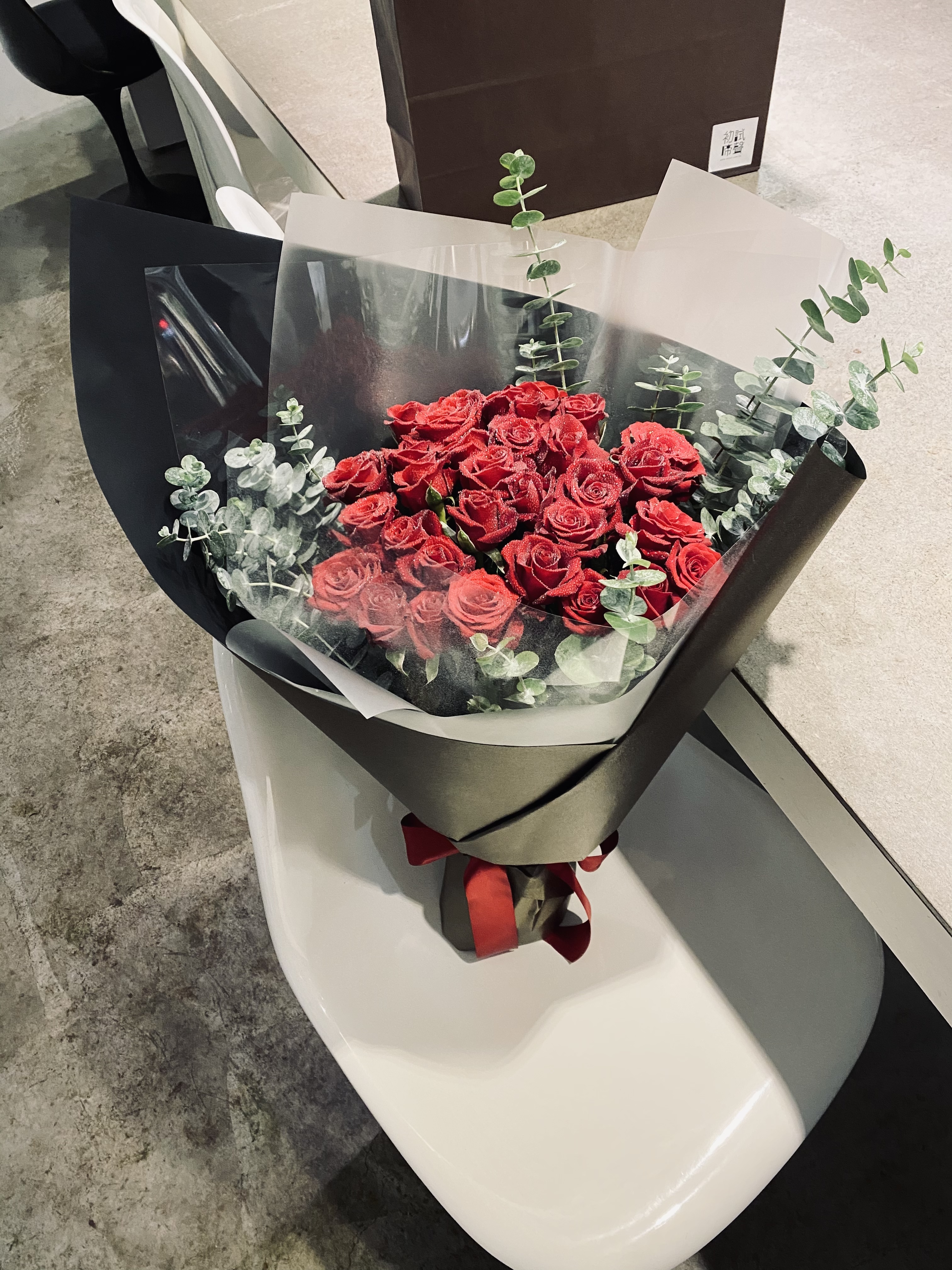 純 紅玫瑰花束(L)