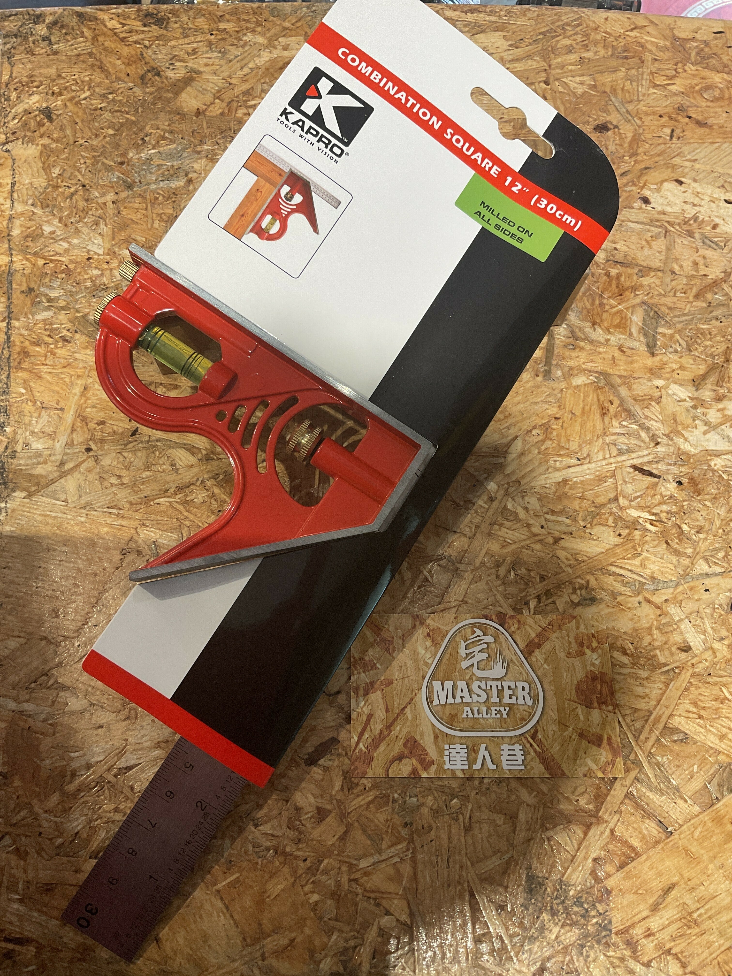 以色列KAPRO  12寸 平水 角尺～冇磁(PE20.1639)