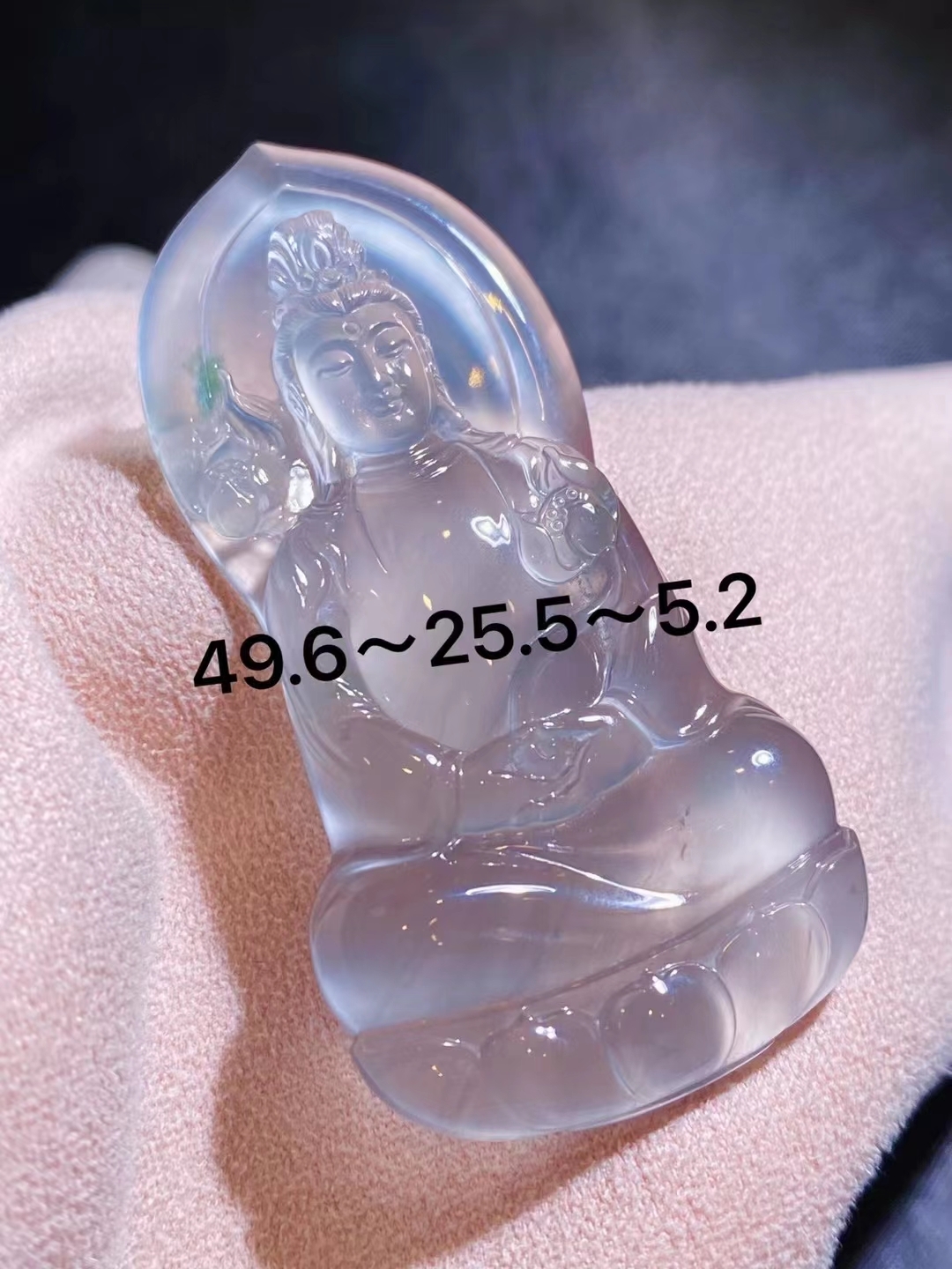 98351 黑鋼玻璃種自在觀音