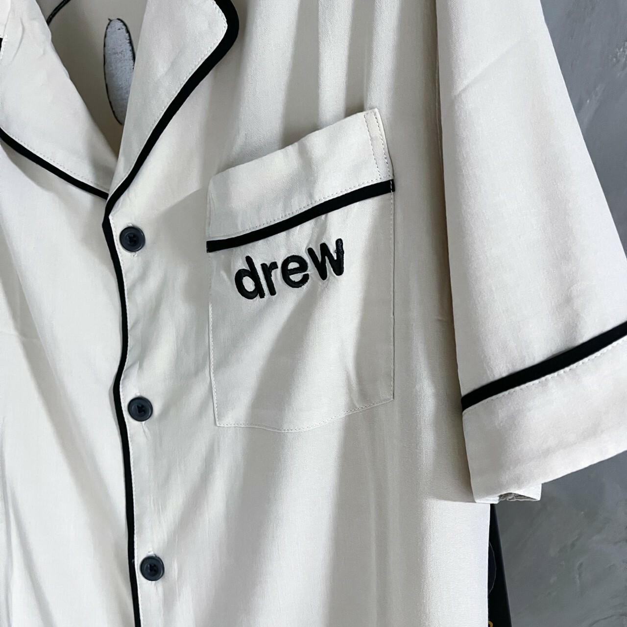 Drew House 稀少款 笑臉Logo 襯衫 套裝 短袖 短褲 睡衣