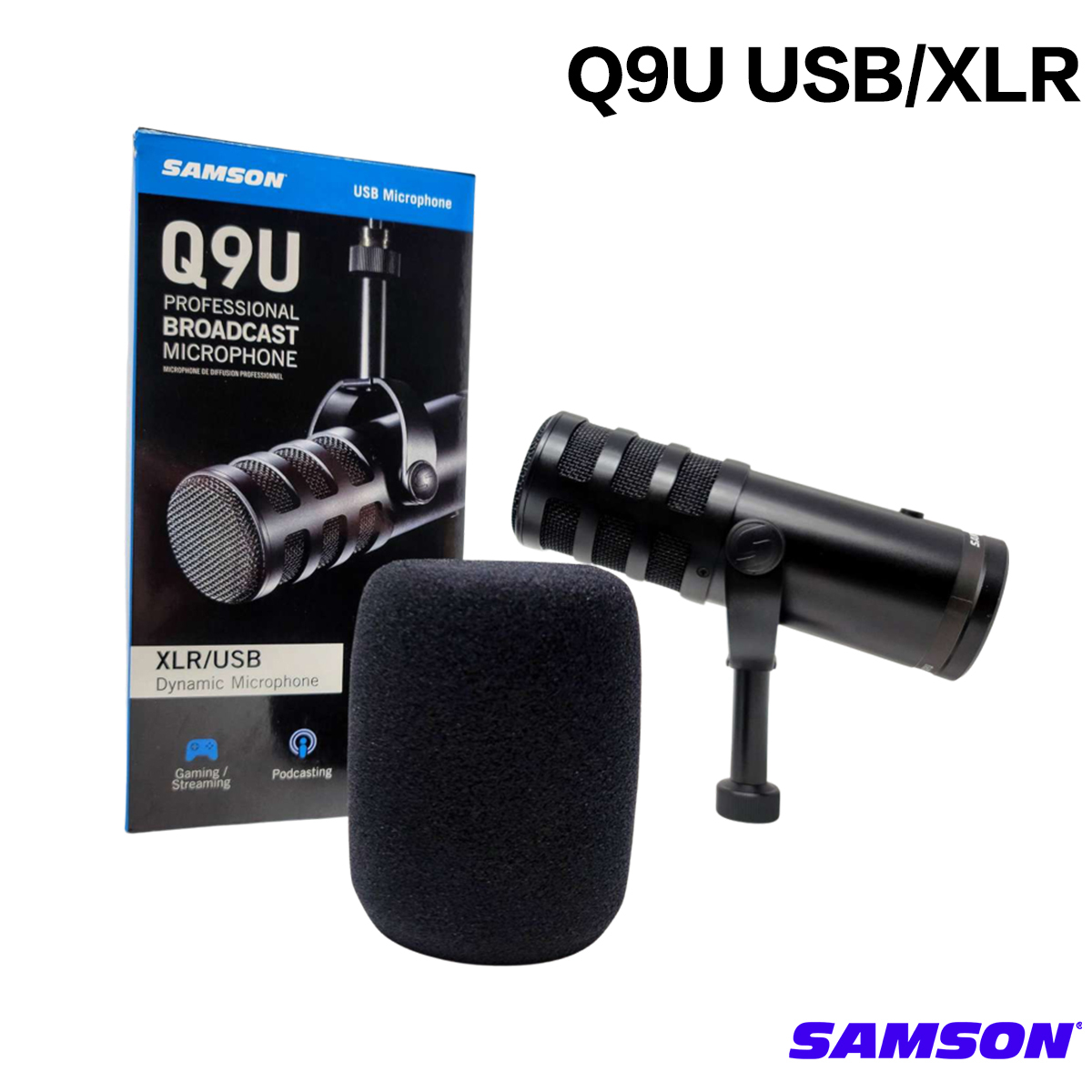 SAMSON Q9U USB/XLR 兩用/動圈式/錄音/直播/收音/廣播/iPhone