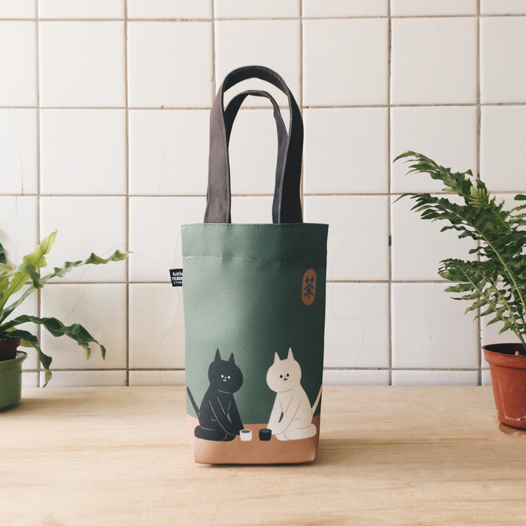小黃間｜萬用環保提袋｜抹茶貓咪